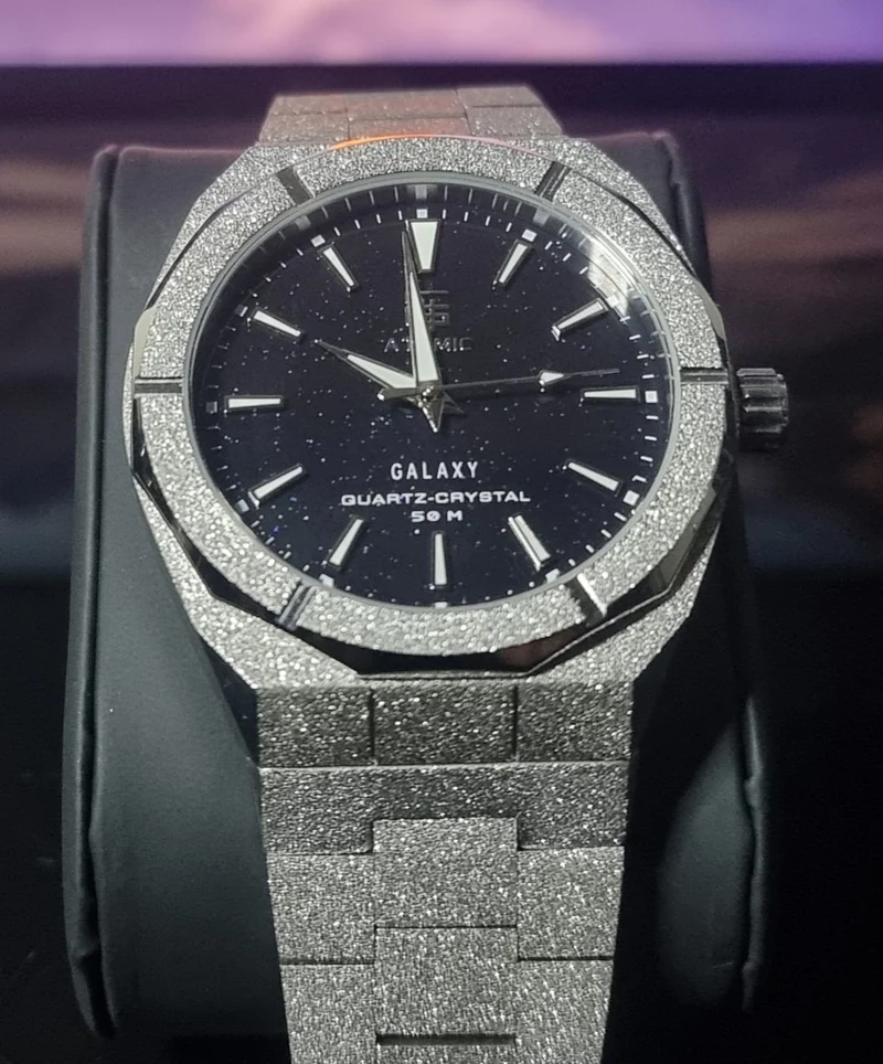 Atomic™ Galaxy Frosted Steel Luxury Watch - Limited-Edition (Australian Brand)
