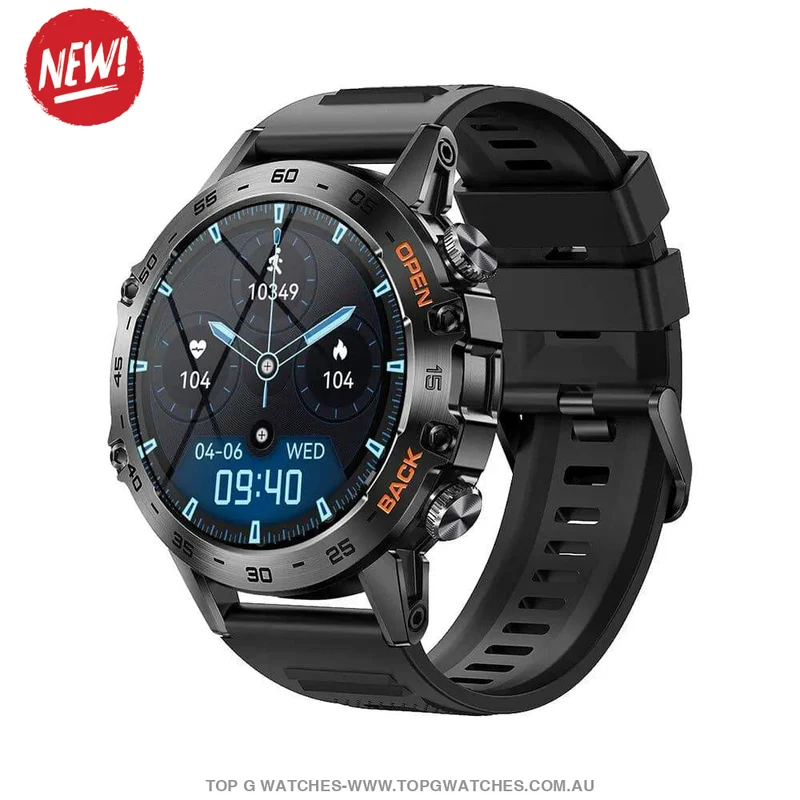 IronPulse Pro Rugged Smartwatch – Bluetooth Calling, 100+ Sports & IP68 Design