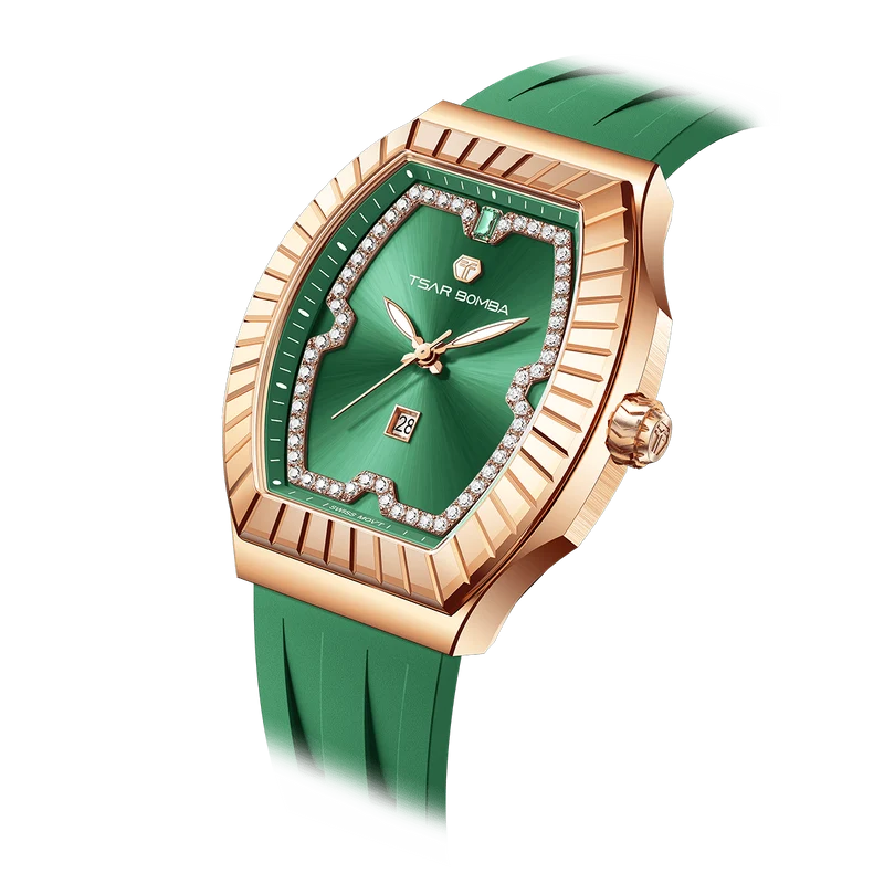Official TSAR BOMBA TB8231 Nucleus Femme 04 Ladies Swiss Quartz Watch – Sapphire Crystal