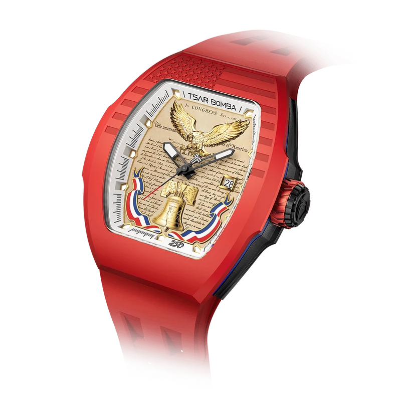 Official TSAR BOMBA TB8218R Minuteman 1776 Limited Edition | 250th Anniversary Automatic Watch