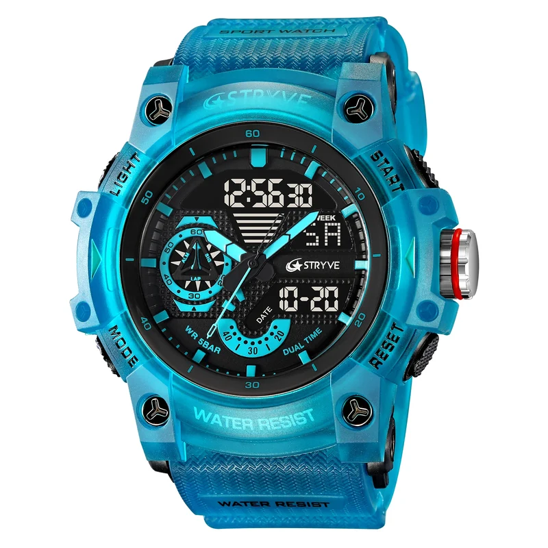 STRYVE S8029 Phantom Tactical Digital Analog Sports – Waterproof Military Watch