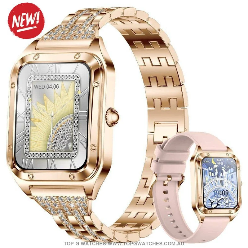 LIGE Nova Gold Smart Fitness & Bluetooth Fashion Smartwatch