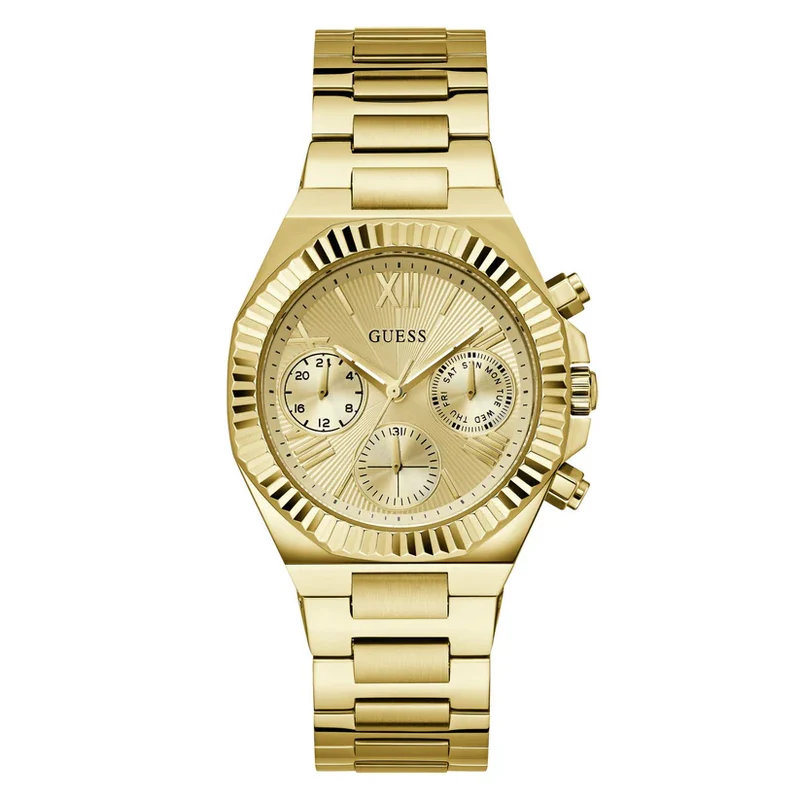 Reloj GUESS GW0769L2 analógico de cuarzo con esfera de oro (mujer)