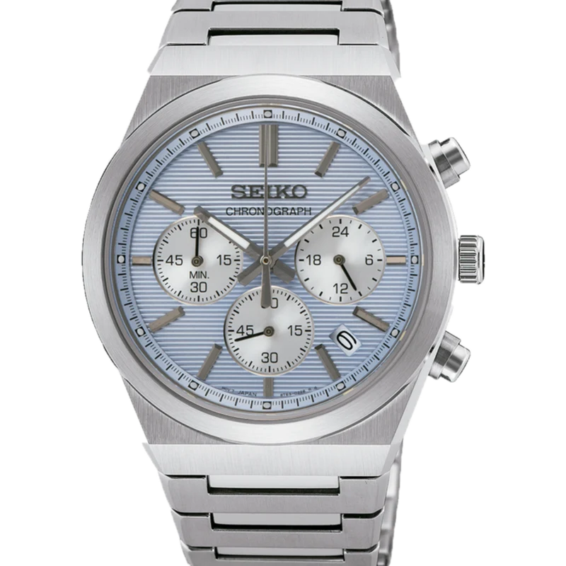 Reloj Seiko SSB459P1 Essentials Cronógrafo esfera azul 40 mm b2