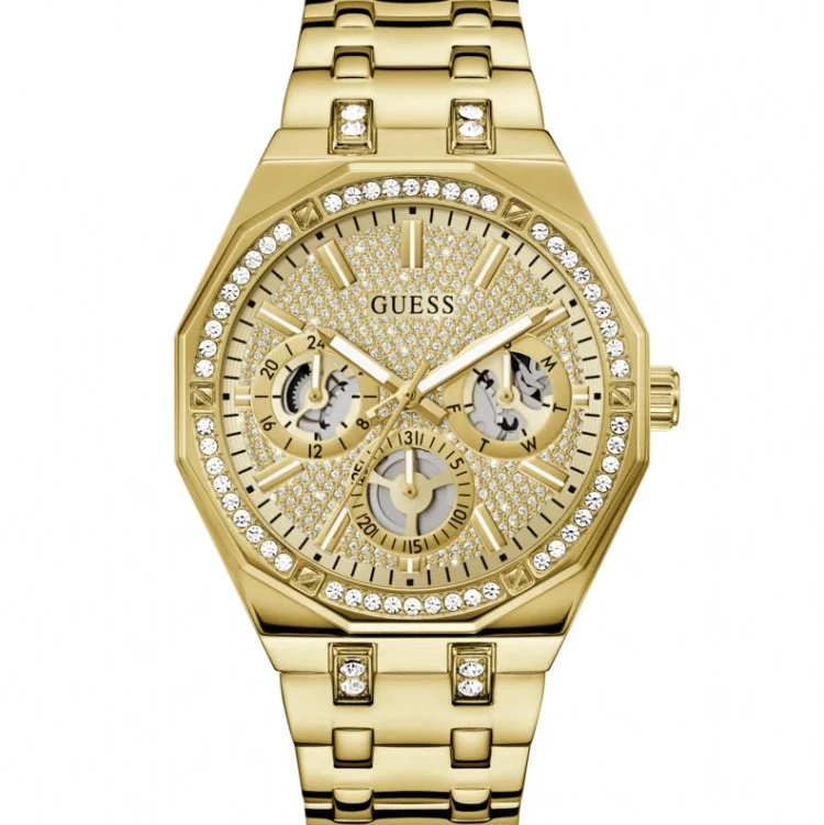 Reloj de hombre Kryptonite GW0960G2 de acero y correa dorada