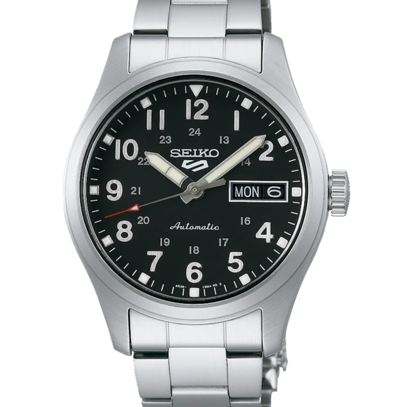 Reloj Seiko SRPJ81K1 5 Sports Field Sports Style 36mm negro b2
