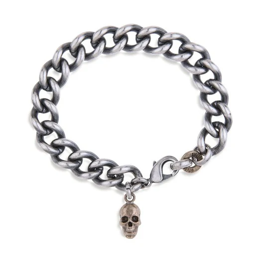 Pulsera Plata de Palo Tuma Skull SB090X
