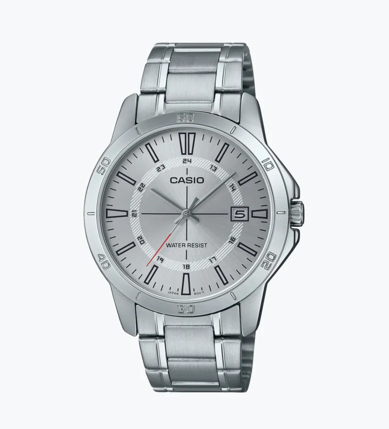 Casio Reloj Clásico de Acero con Día - MTP-V004D-7CUDF