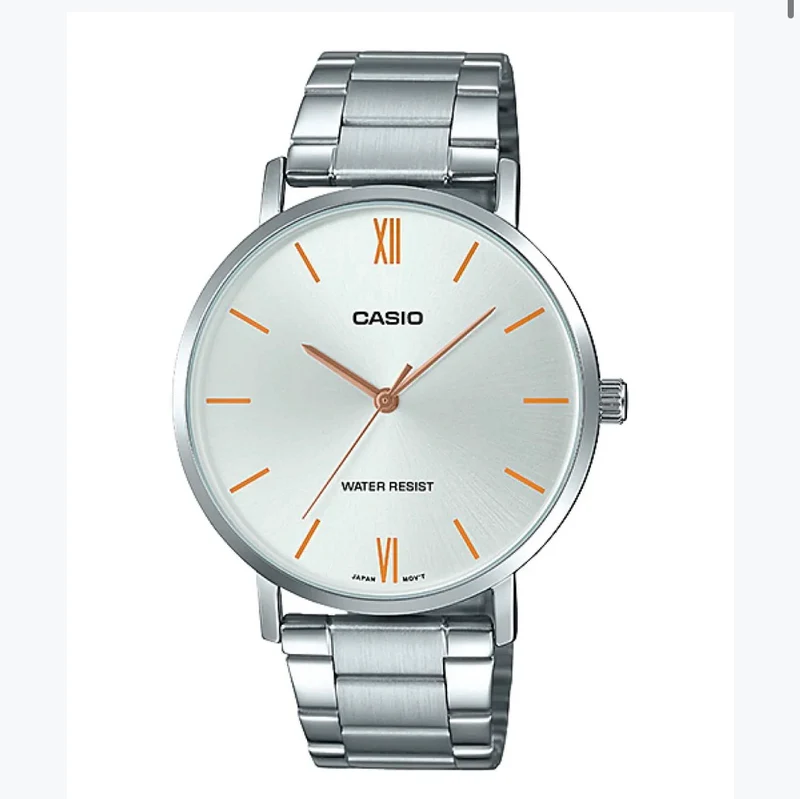 Casio Reloj Minimalista de Acero - MTP-VT01D-7BUDF
