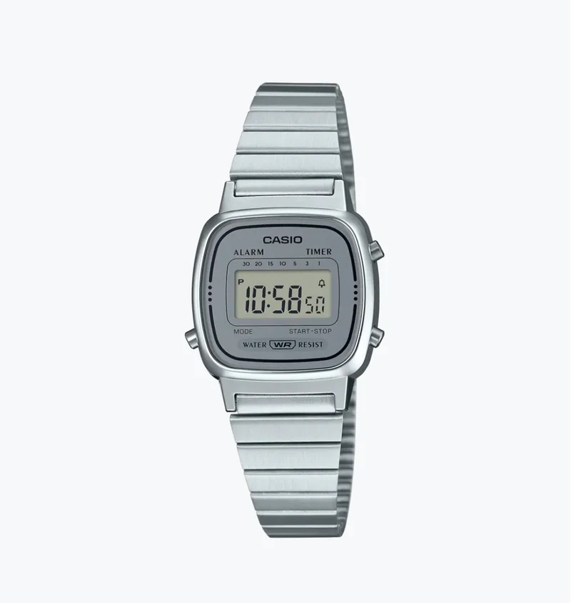 Casio Vintage Retro Plateado - LA670WA-7