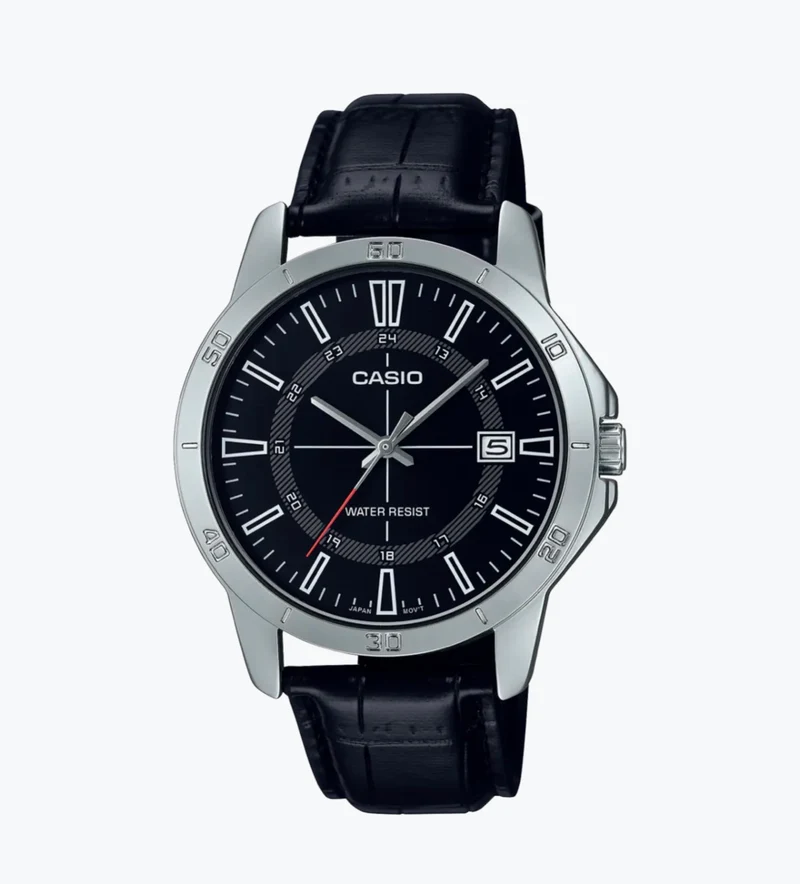 Casio Reloj Clásico con Correa de Cuero - MTP-V004L-1C