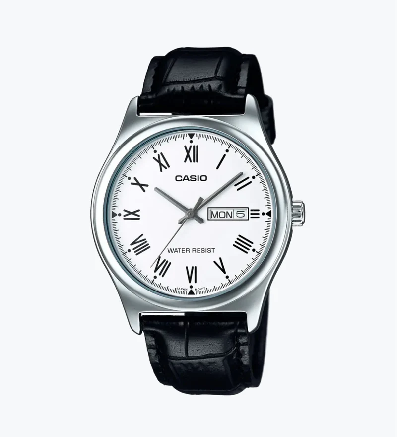 Casio Reloj Clásico con Correa de Cuero - MTP-V006L-7B