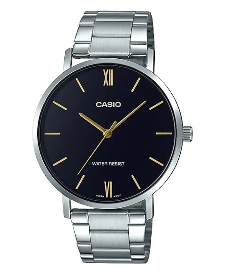 Casio Reloj Minimalista de Acero - MTP-VT01D-1B