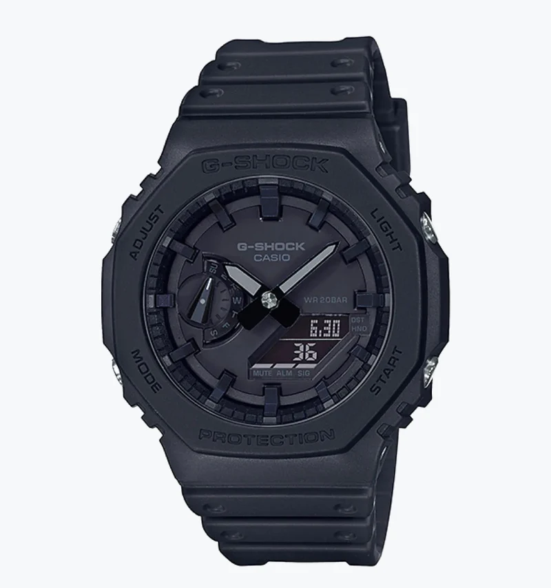 G-SHOCK Reloj Analógico-Digital Negro — GA-2100-1A1