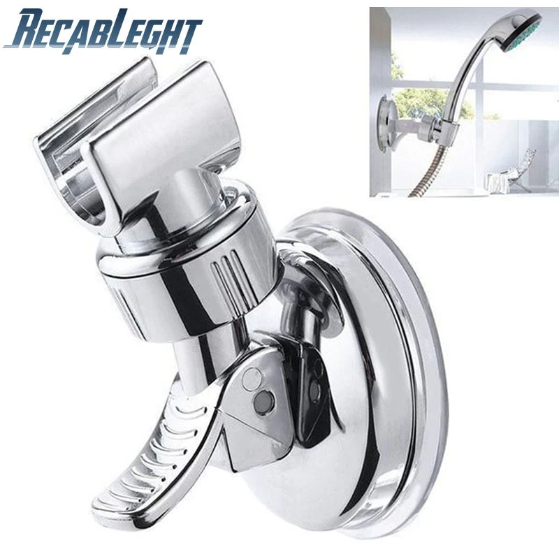 Shower Head Holder Adjustable Suction Cup Full Plating for Salon or Bath / FREE Shipping