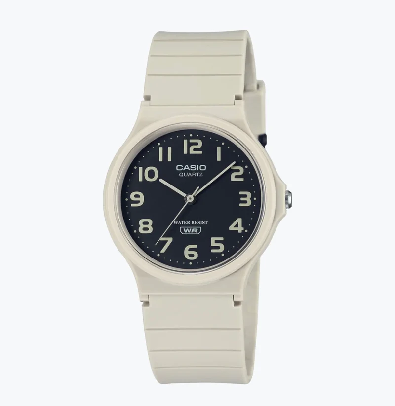 Casio Reloj Analógico Unisex Casual Beige Mate - MQ-24UC-8B