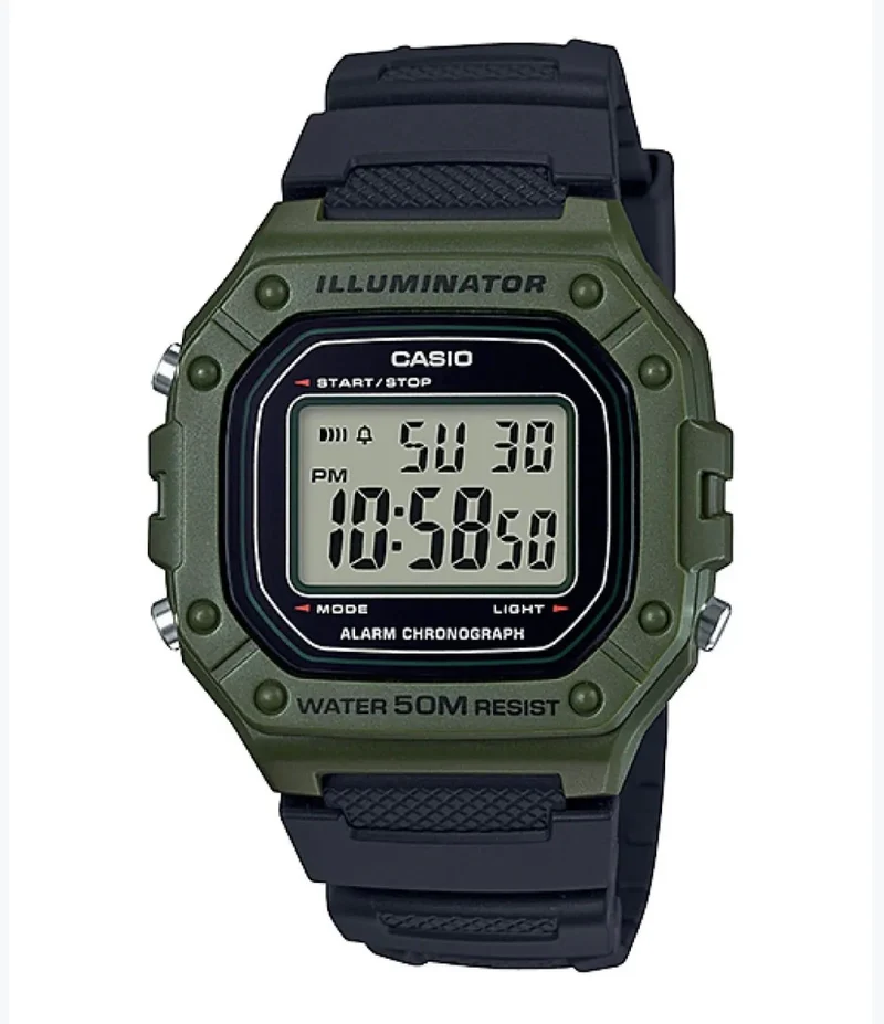 Casio Reloj Digital Deportivo Verde - W-218H-3AV