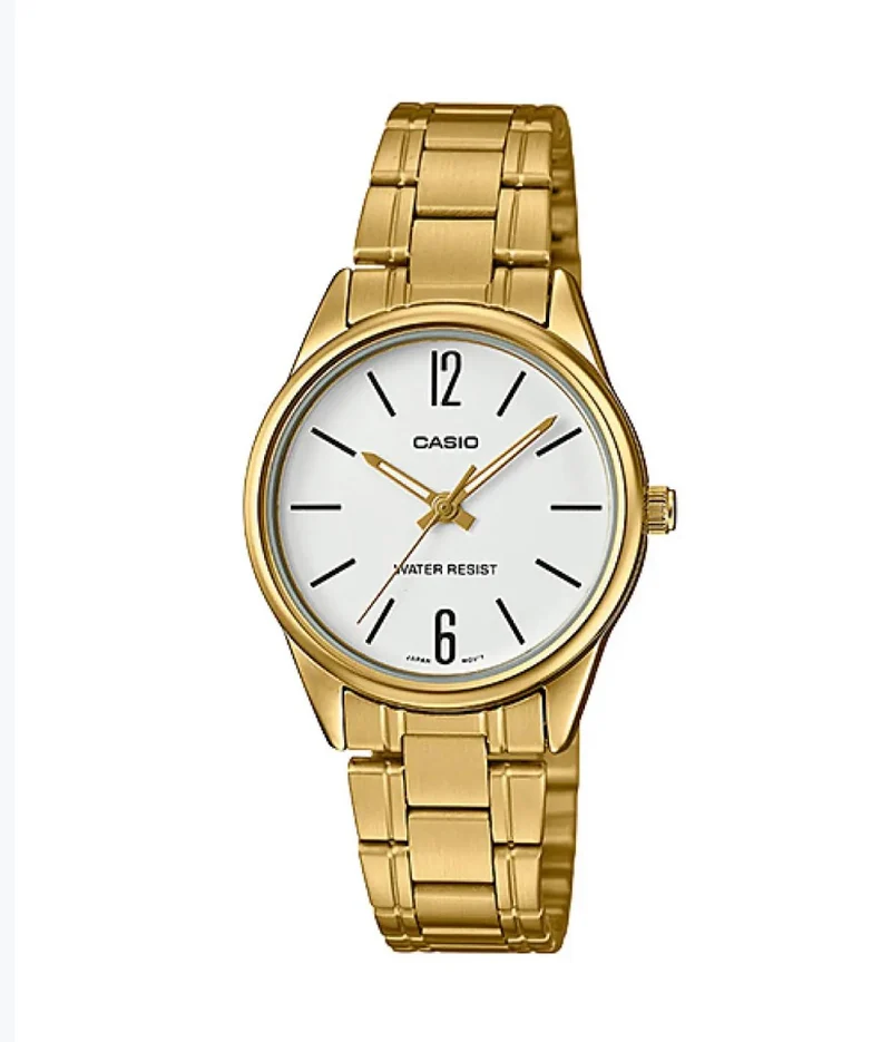 Casio Reloj para Mujer Clásico Dorado - LTP-V005G-7B