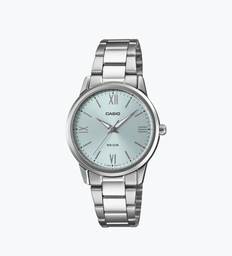 Casio Reloj para Mujer Clásico con Esfera Azul- LTP-1303DD-2AV