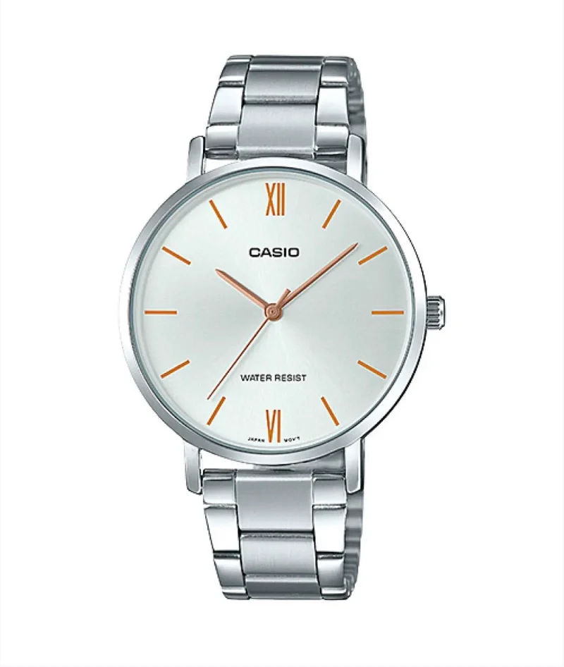 Casio Reloj para Mujer Clásico con Esfera Blanca - LTP-VT01D-7B