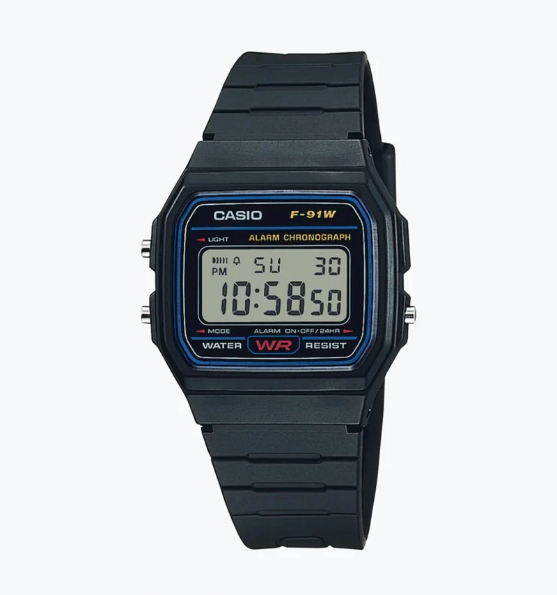 Casio Reloj Digital Clásico Unisex - F-91W-1