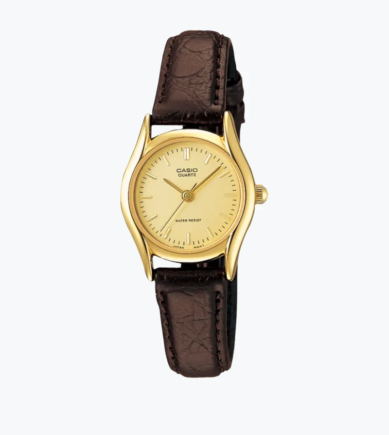 Casio Reloj para Mujer Elegante Dorado con Correa de Cuero - LTP-1094Q-9AR