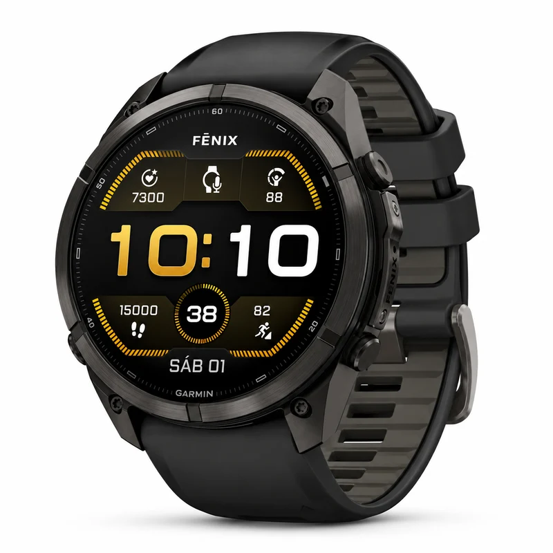 Reloj Garmin Fénix 9 Pro 47mm Titanio DLC Gris Carbón 010-04337-16