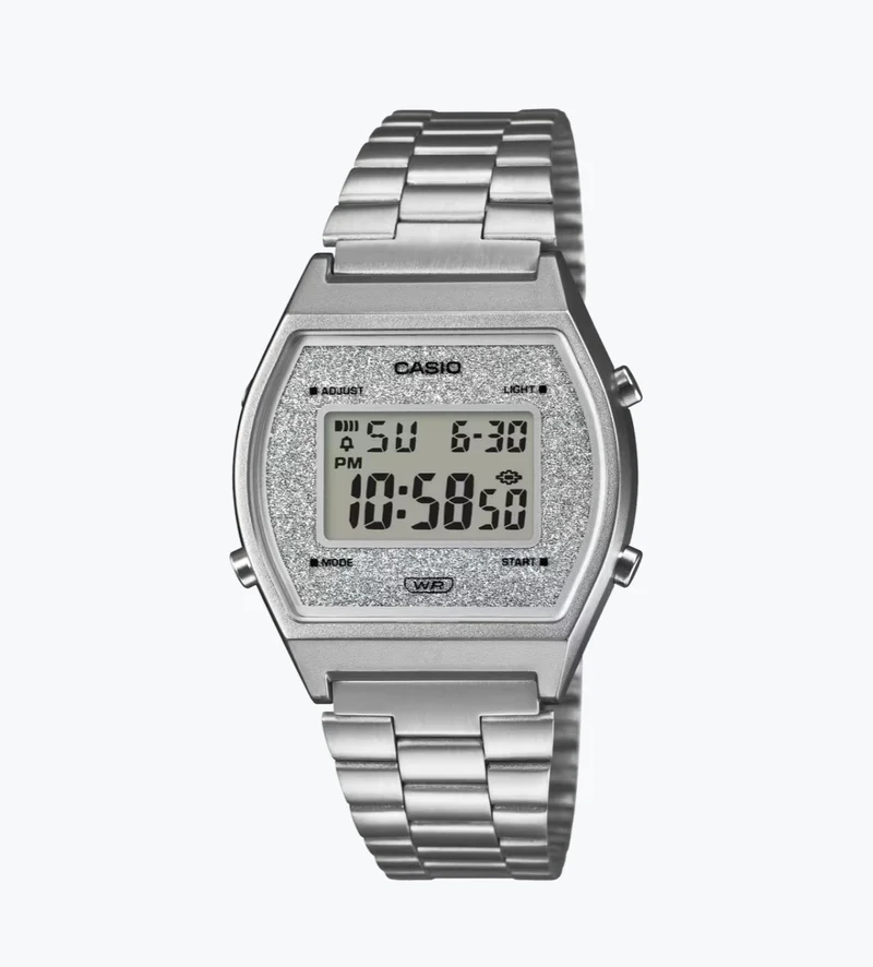 Casio Reloj Vintage Unisex Digital con Esfera Brillante - B640WDG-7