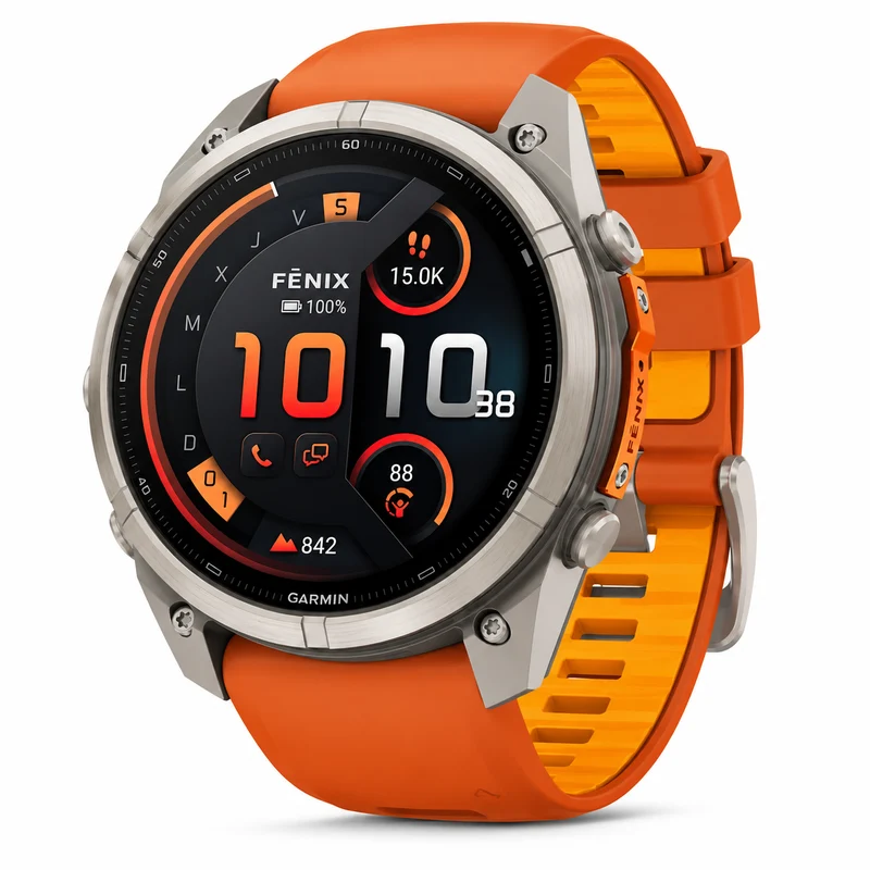 Reloj Garmin Fēnix® 9 Pro – inReach® 51mm Titanio correa naranja 010-04337-01