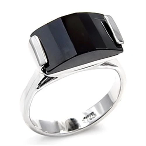 Anillo Rhodium 925 Sterling Silver Ring with AAA