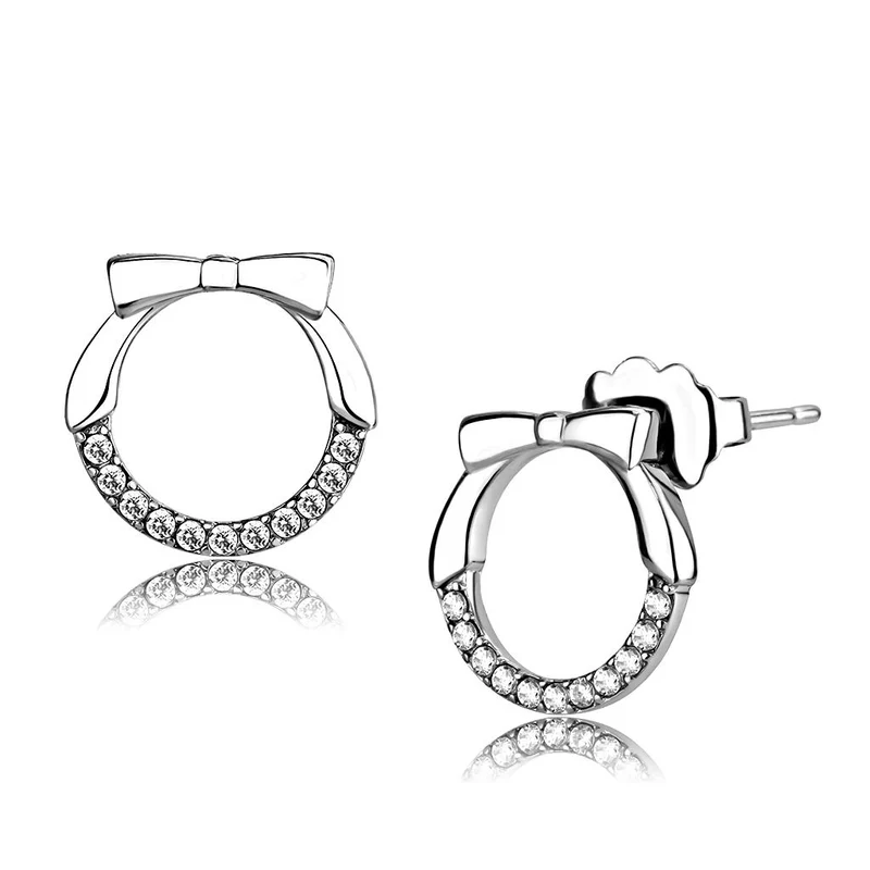 Pendientes Stainless Steel Cubic Zirconia Earrings