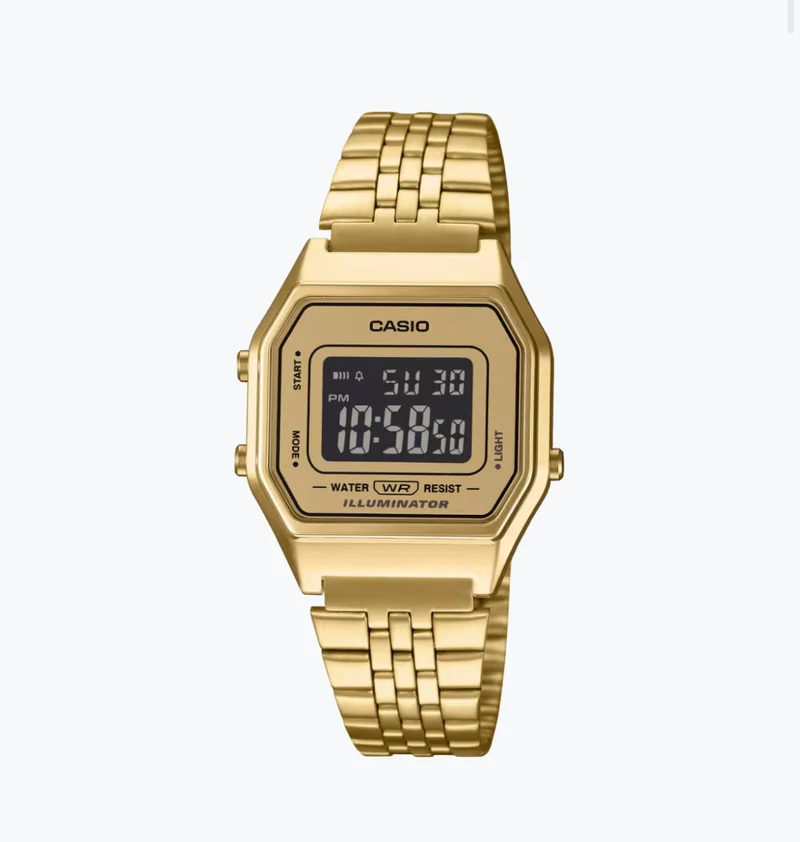 Casio Reloj Vintage Unisex Digital Dorado - LA680WGA-9