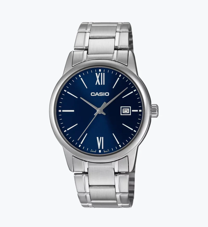 Casio Reloj para Hombre Clásico con Esfera Azul - MTP-V002D-2B3