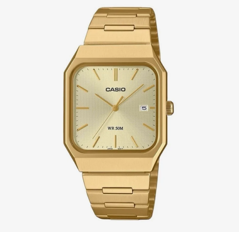 Casio Reloj para Hombre Dorado de Estilo Clásico - MTP-B185G-9AVDF
