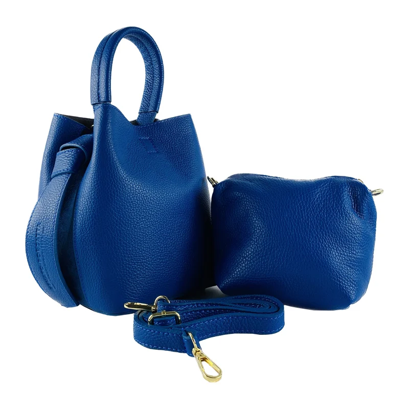 RB1006CH | Bolso Secchiello con Pochette in Vera Hecha en Italia