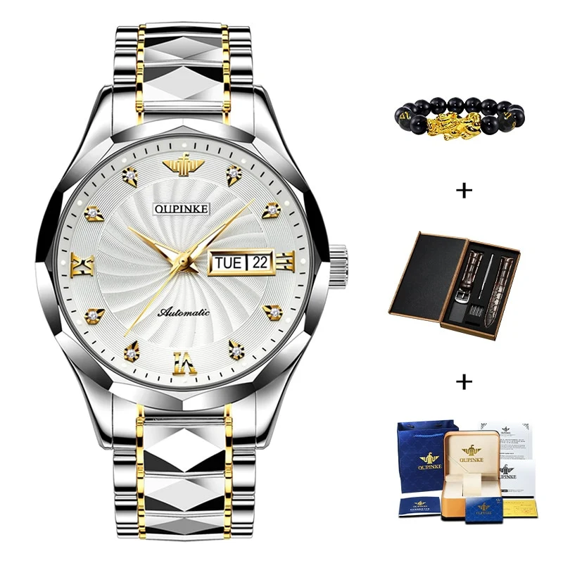 Swiss OUPINKE Top Brand Luxury business Men's Wrist watch / Waterproof