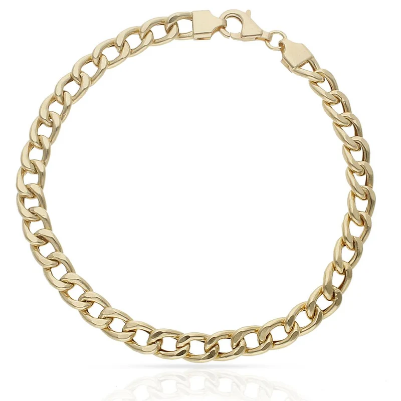 PULSERA ORO 18KL HUECA BARBADA