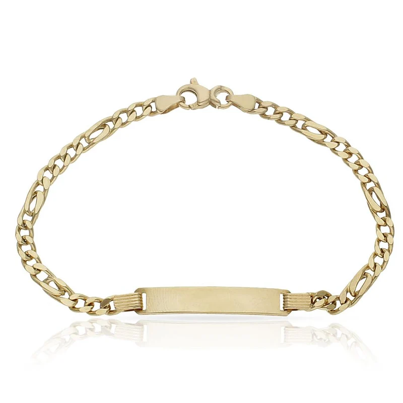 PULSERA ORO 18KL HUECA PLACA