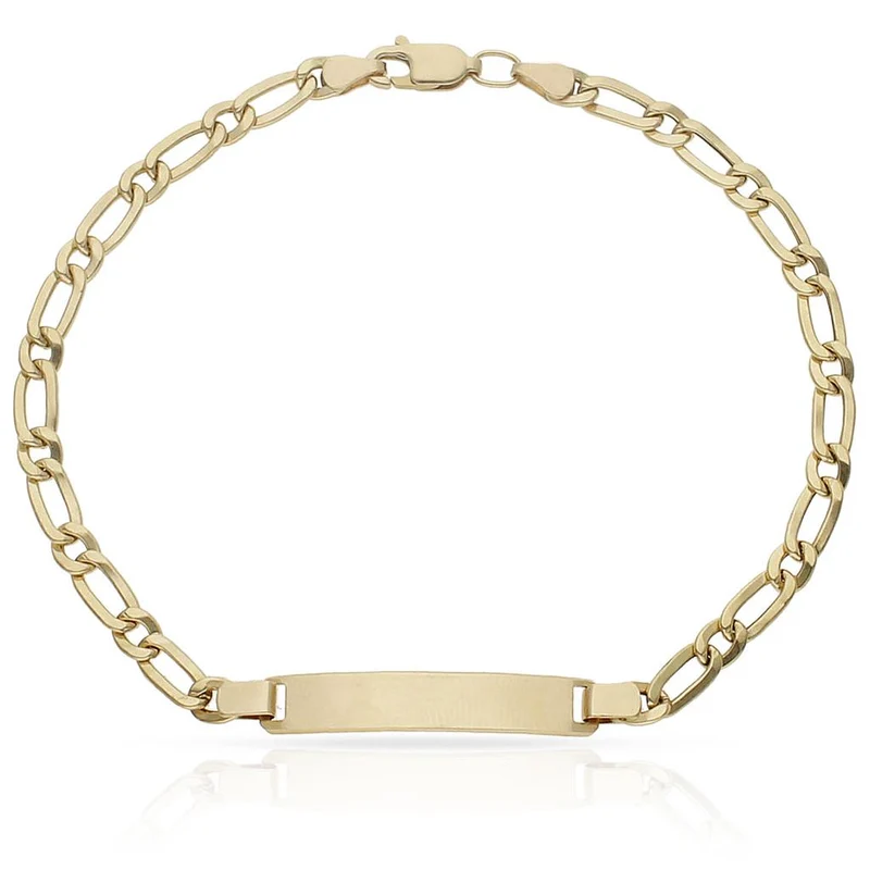 PULSERA ORO 18KL - 1x1 PLACA
