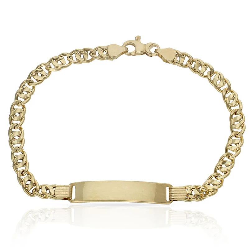PULSERA ORO 18KL HUECO PLACA