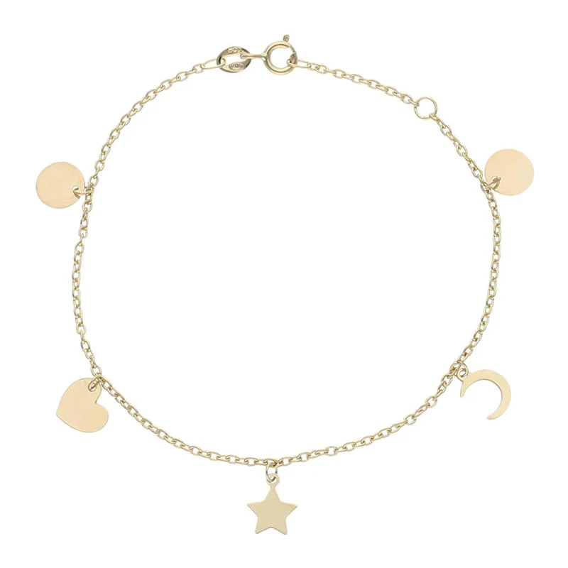PULSERA ORO 18KL MINI CHARMS MIX