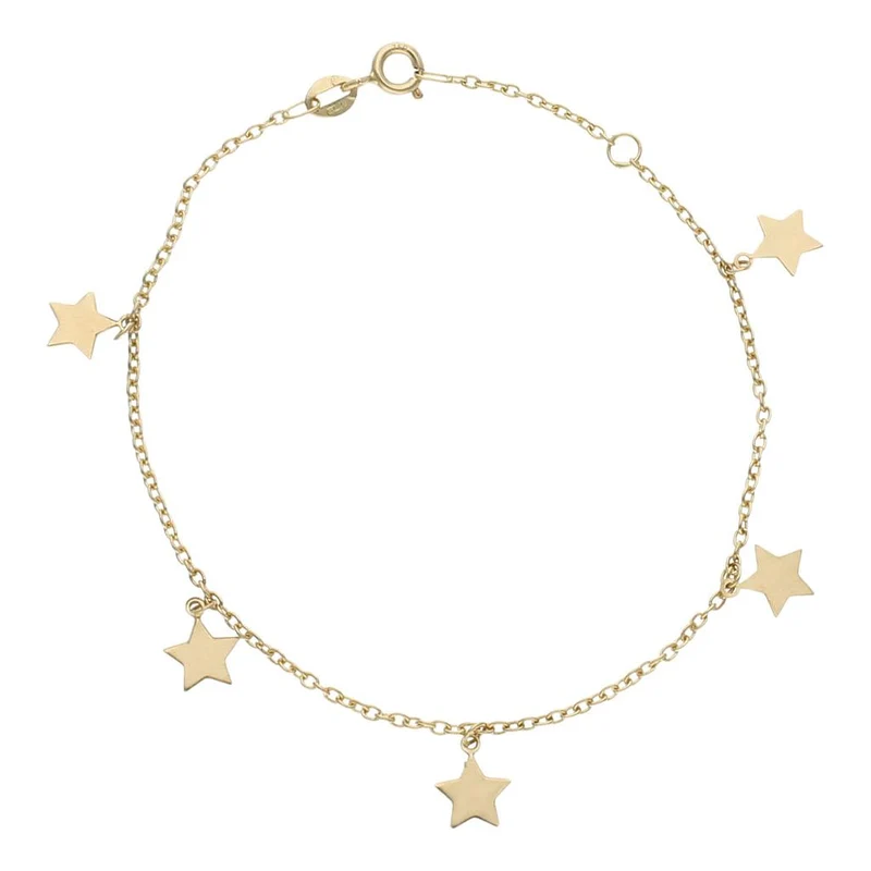 PULSERA ORO 18KL MINI CHARMS ESTRELLAS
