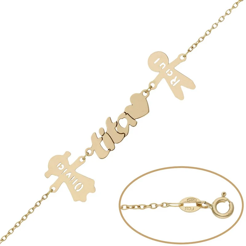 PULSERA ORO 18KL TITA + NIÑOS