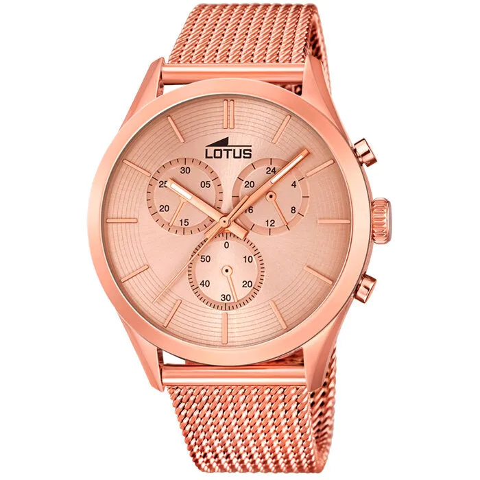 Reloj Lotus Cronógrafo Unisex Rosé 18118/1 Sumergible