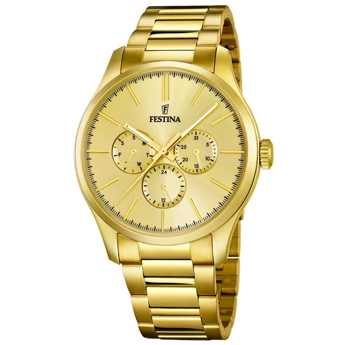 Reloj Festina Dorado Hombre F16811/1 Sumergible