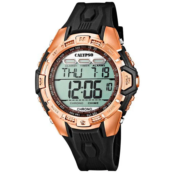 Reloj Calypso K5615/9 Crono/ Alarma/ Luz/ Sumergible