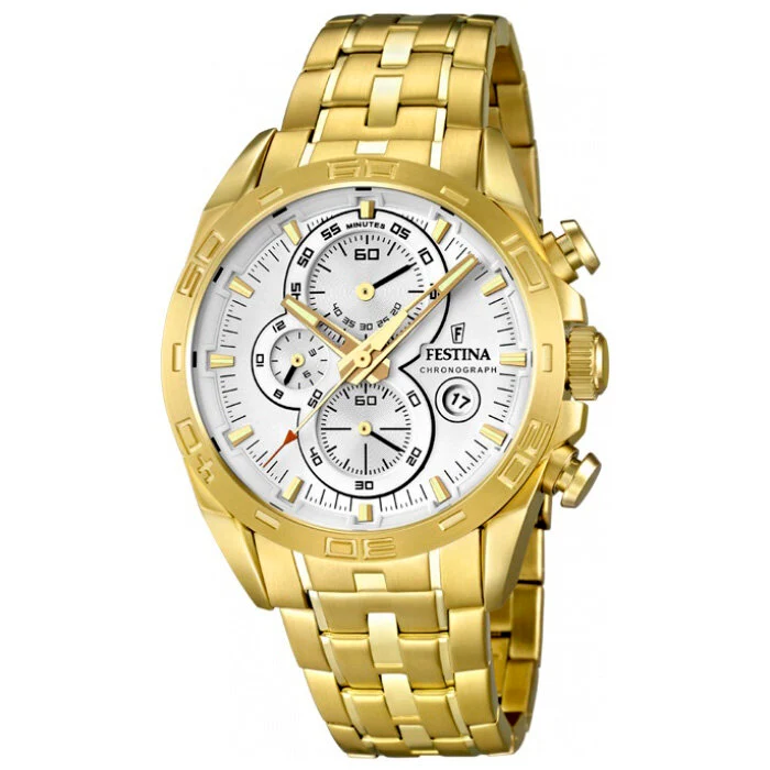 Reloj Festina Crono Dorado F16656/1 Sumergible
