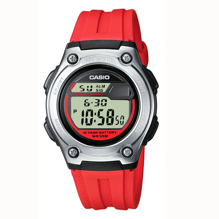 Reloj Casio para Niño W-211-4AVES Batería 10 años