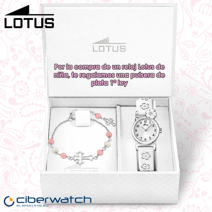 Reloj Lotus Primera Comunión Niña 15765/1 + Regalo Pulsera Plata
