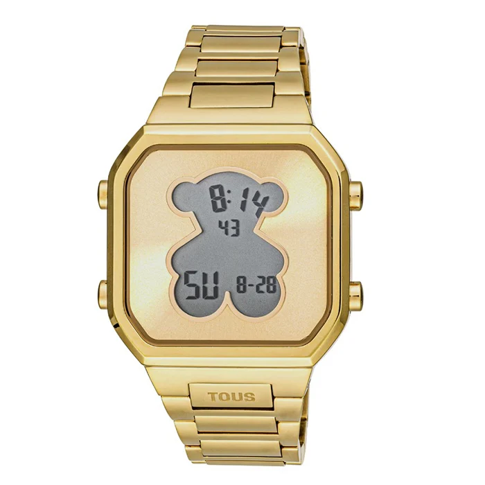 Reloj digital Tous D-Bear dorado 3000134300